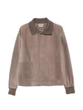 JW Anderson logo-detail leather jacket
