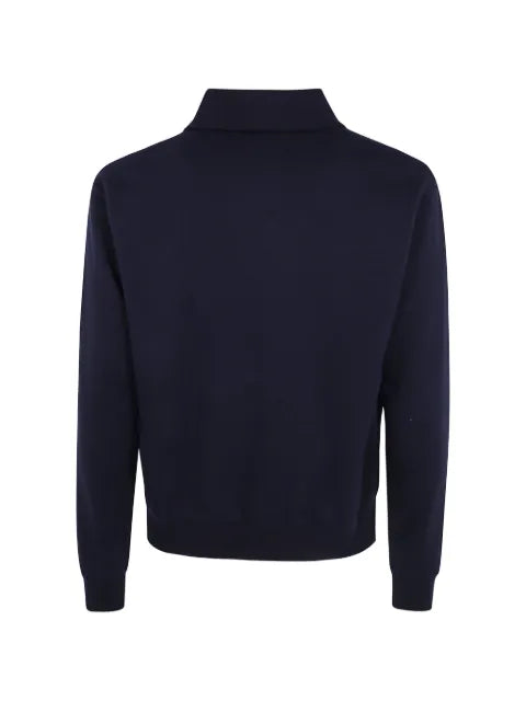 Jil Sander cotton blend polo sweatshirt