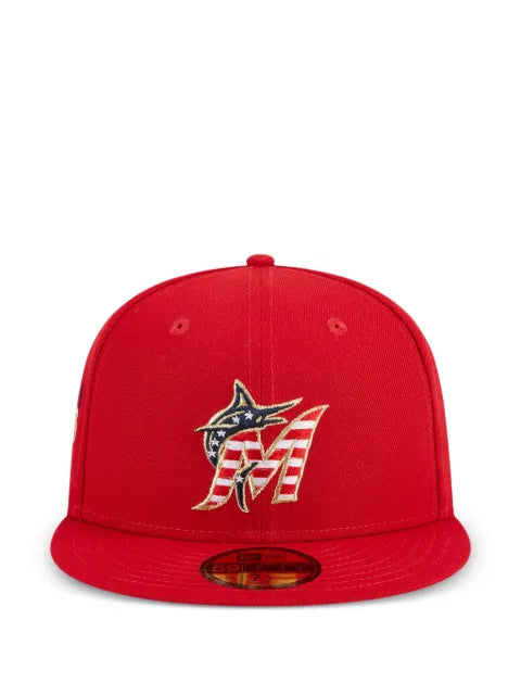 NEW ERA CAP 59FIFTY Miami Marlins Fourth of July logo baseball cap