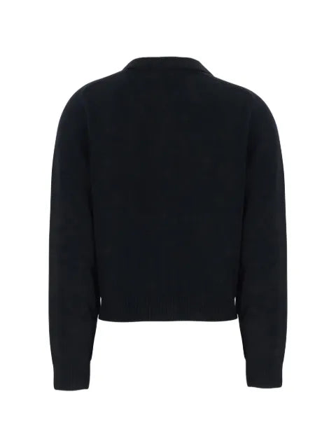 DUNST button-up polo-collar cardigan