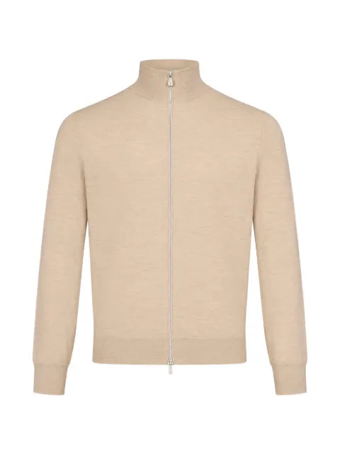 Brunello Cucinelli zip-up ribbed-trim sweater