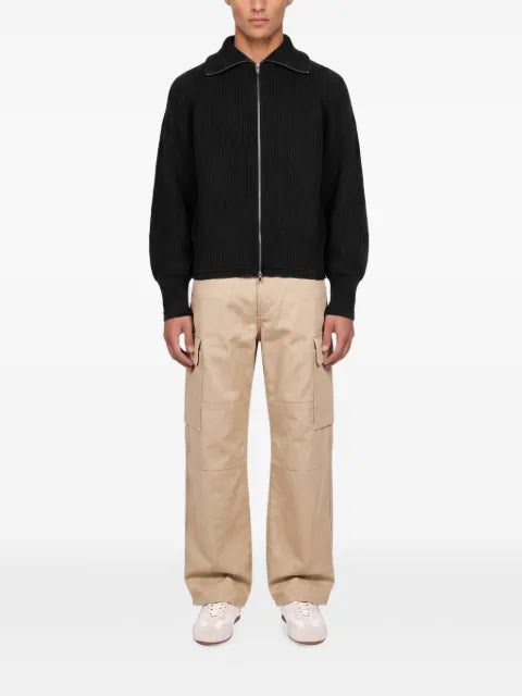 ENTIRE STUDIOS ribbed-knit raglan-sleeve cardigan