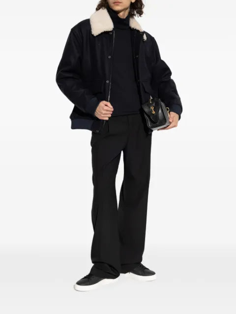 Balmain logo-embroidered turtleneck sweater