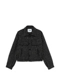 MSGM check-pattern tweed jacket