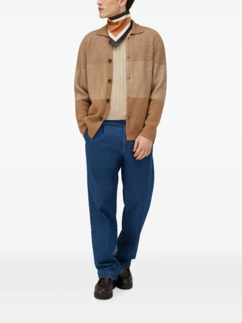 RETORI bicolor-effect cardigan