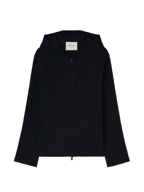 RETORI knitted zip-up hoodie