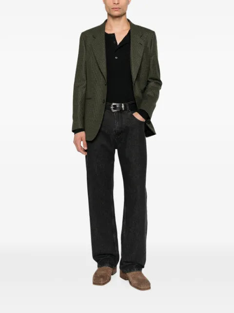 Reveres 1949 houndstooth-pattern single-breasted blazer