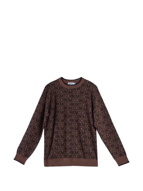 Moschino logo-jacquard sweater