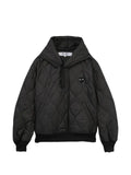Comme Des Garçons Play quilted black emblem hoodie