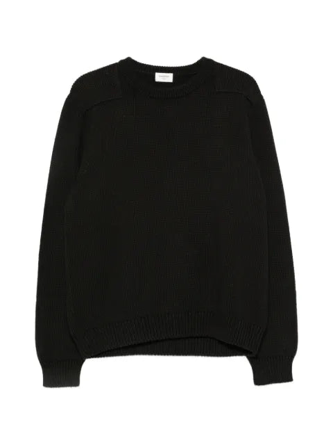 Saint Laurent crewneck sweater in cotton knit