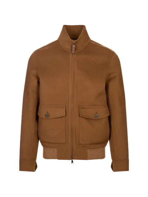 Canali zip-up high-neck jacket