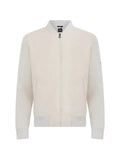 BOSS quilted panel-sleeved jacket