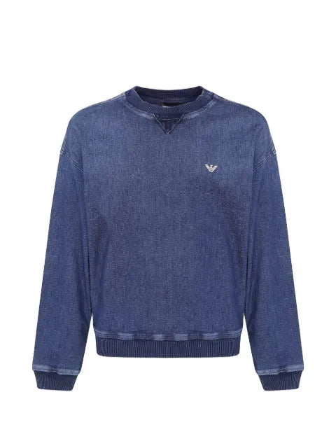 Emporio Armani denim sweatshirt