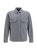 Laminar zip-up corduroy shirt jacket