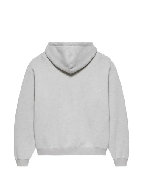 NEW AMSTERDAM logo-embroidered zip-up hoodie