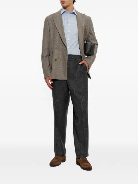ETRO double-breasted checked blazer