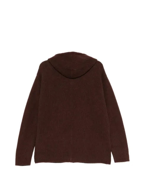 Uma Wang ribbed-knit drawstring hoodie