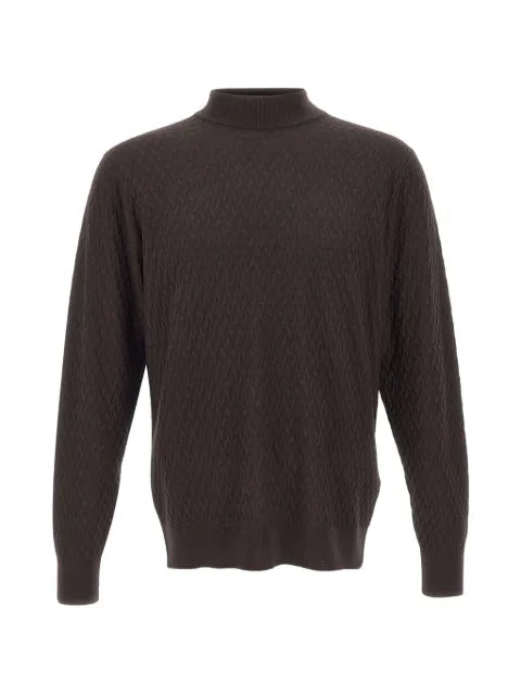 Filippo De Laurentiis textured-knit herringbone sweater