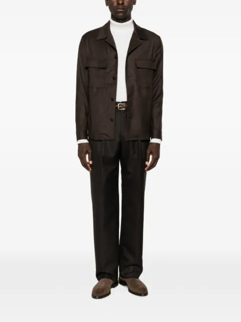Briglia 1949 John button-up pocket-detail shirt jacket