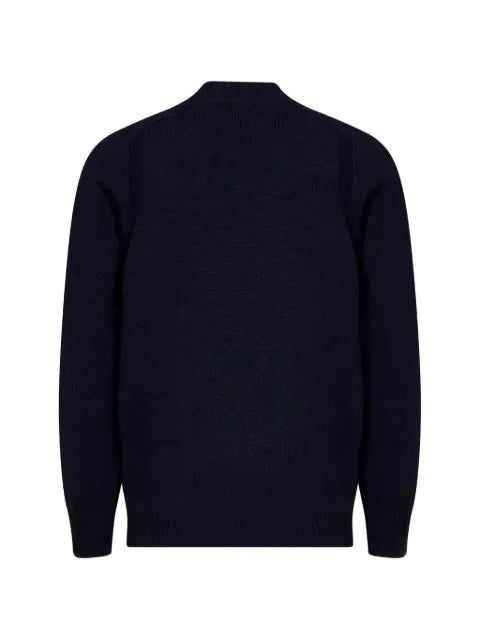 D4.0 mock-neck saddle-shoulder sweater