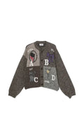 Magliano patchwork intarsia-knit cardigan