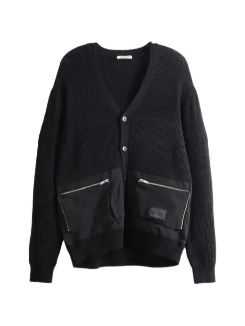 Undercover zip-pocket knit cardigan