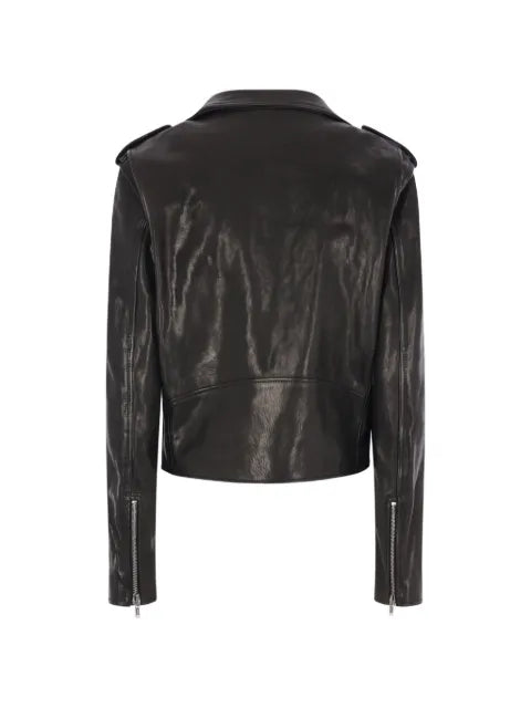 Ann Demeulemeester Clarin belted biker jacket