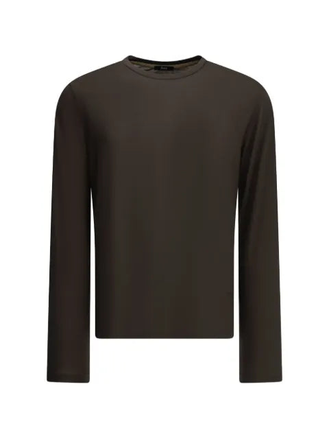 Herno logo-embroidered crew-neck sweater