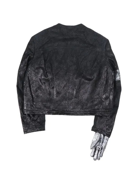 Doublet Moon Walk crackle-effect leather jacket