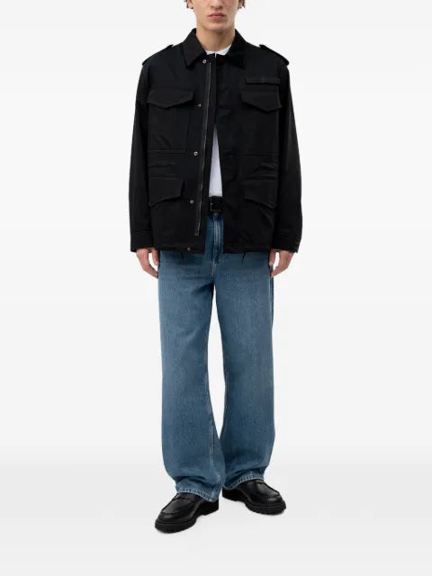 HUGO logo-patch multi-pocket jacket