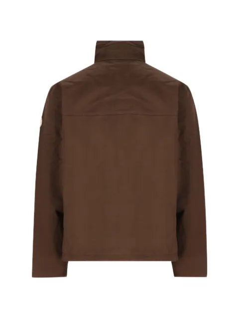 Napapijri logo-patch zip-up jacket