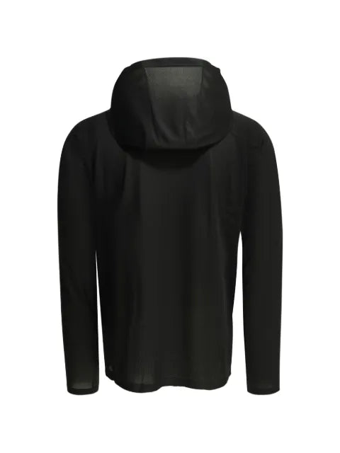 Montbell logo-print zip-up bomber jacket
