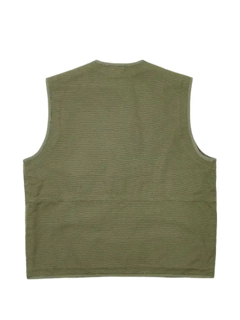Palace logo-patch zip-up gilet