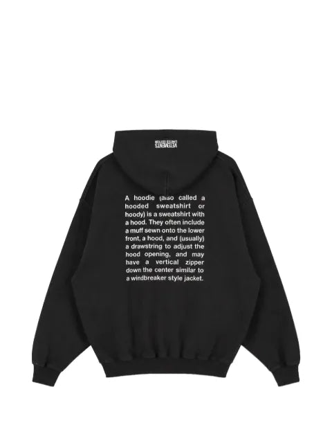 VETEMENTS embroidered zip-up hoodie