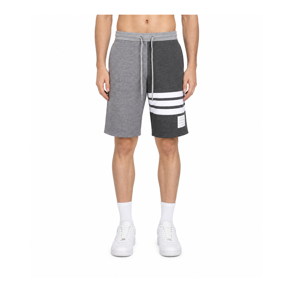 Thom Browne Style Color-Block Sweatpants