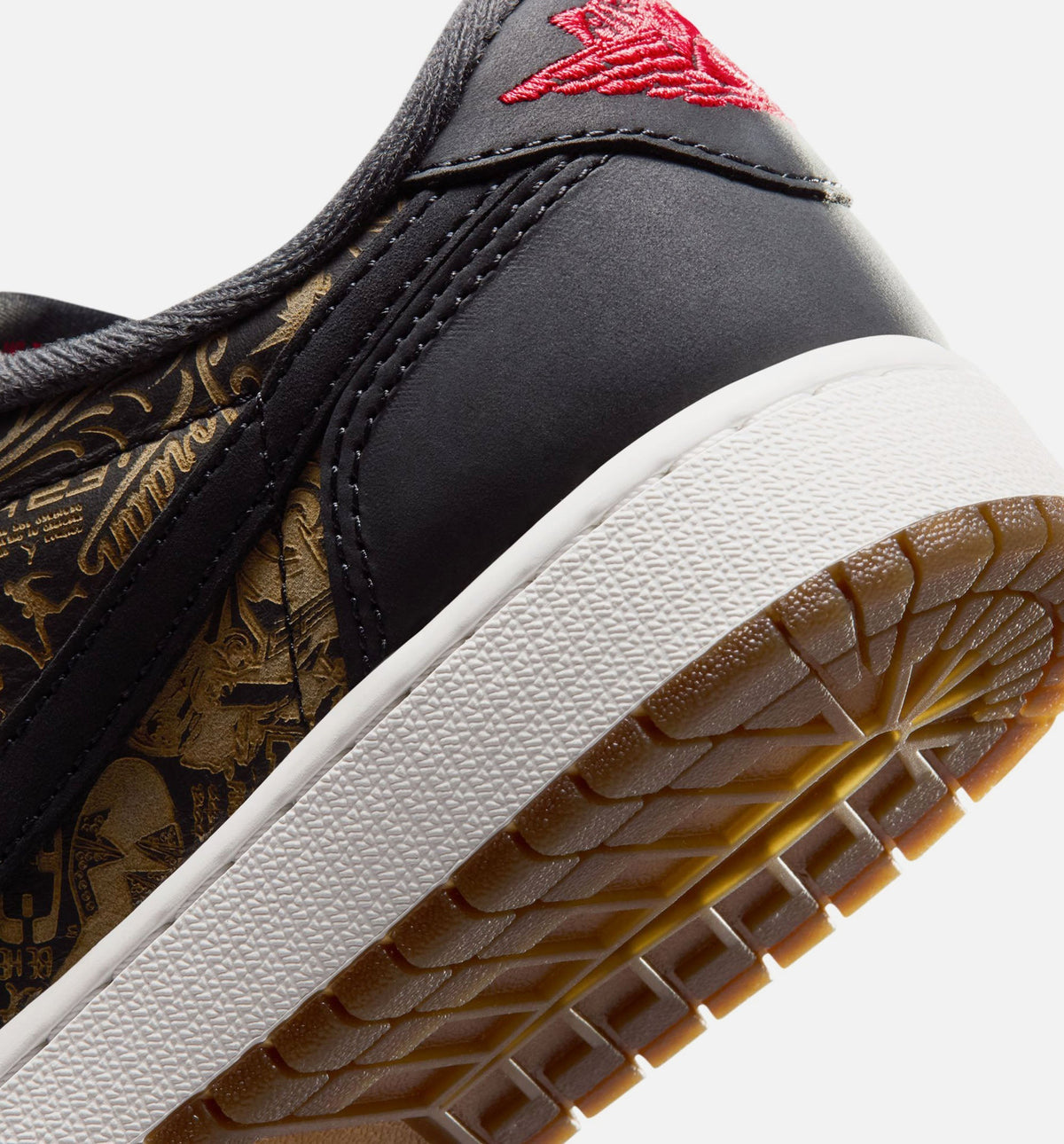 Air Jordan 1 Retro Low OG Grade School Lifestyle Shoe - Black/Varsity Red/Summit White