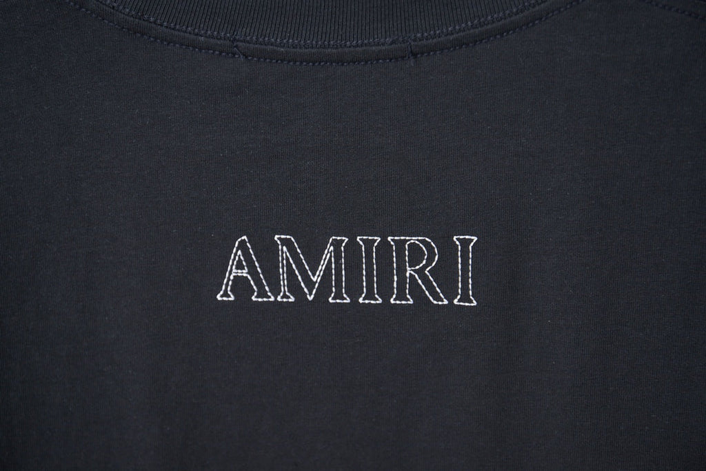 AMIRI MA Monogram Pocket Crew‑Neck Short‑Sleeve T‑Shirt