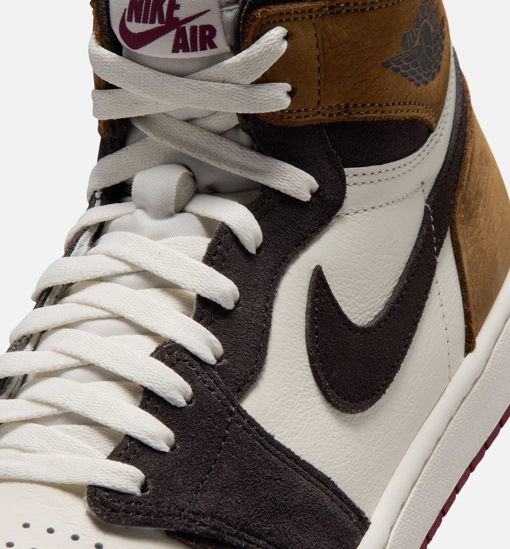 Air Jordan 1 Retro High OG 'Love Letter' - Men's Lifestyle Sneaker (Shadow Brown/Team Red/Light British Tan)