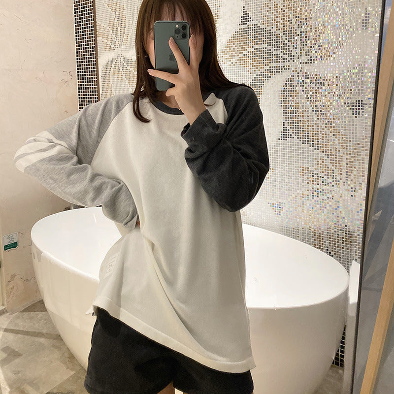 Thom Browne Women's Colorblock Long Sleeve T-Shirt