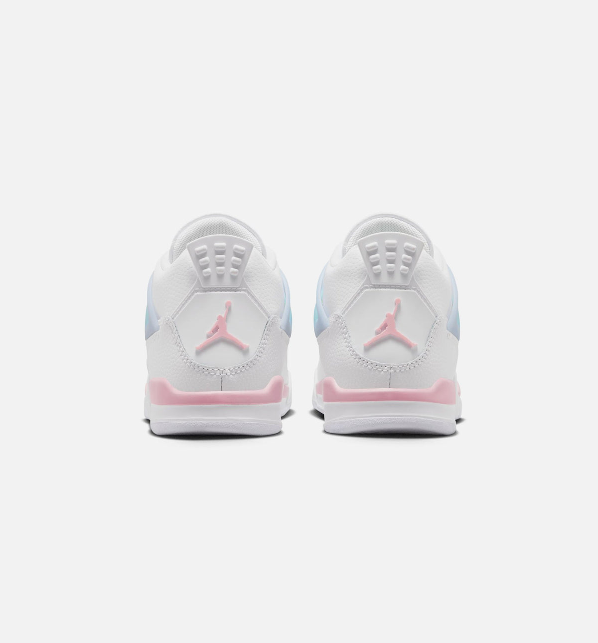 Air Jordan 4 Retro Medium Soft Pink Preschool Lifestyle Shoes - White/Soft Pink/Light Blue