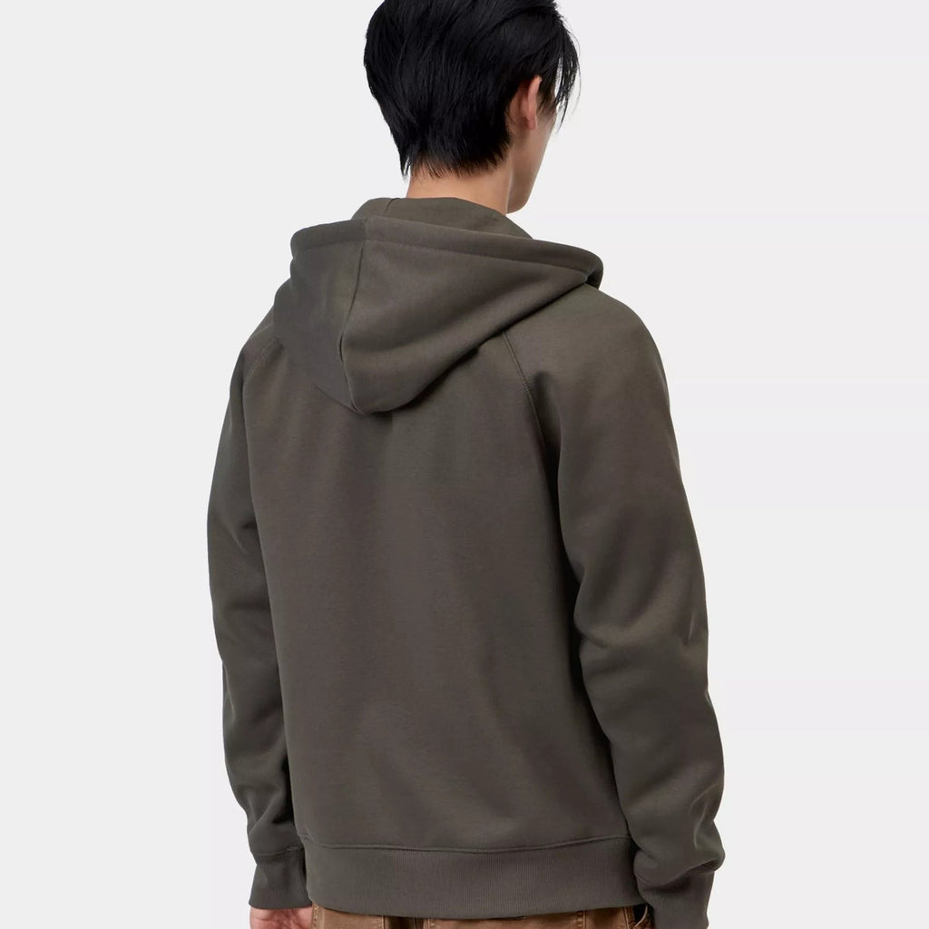 Carhartt WIP Hooded Chase Jacket: Shungite / Gold