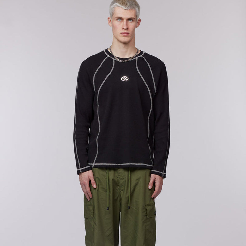 Chet Rock Stark Waffle Top: Black