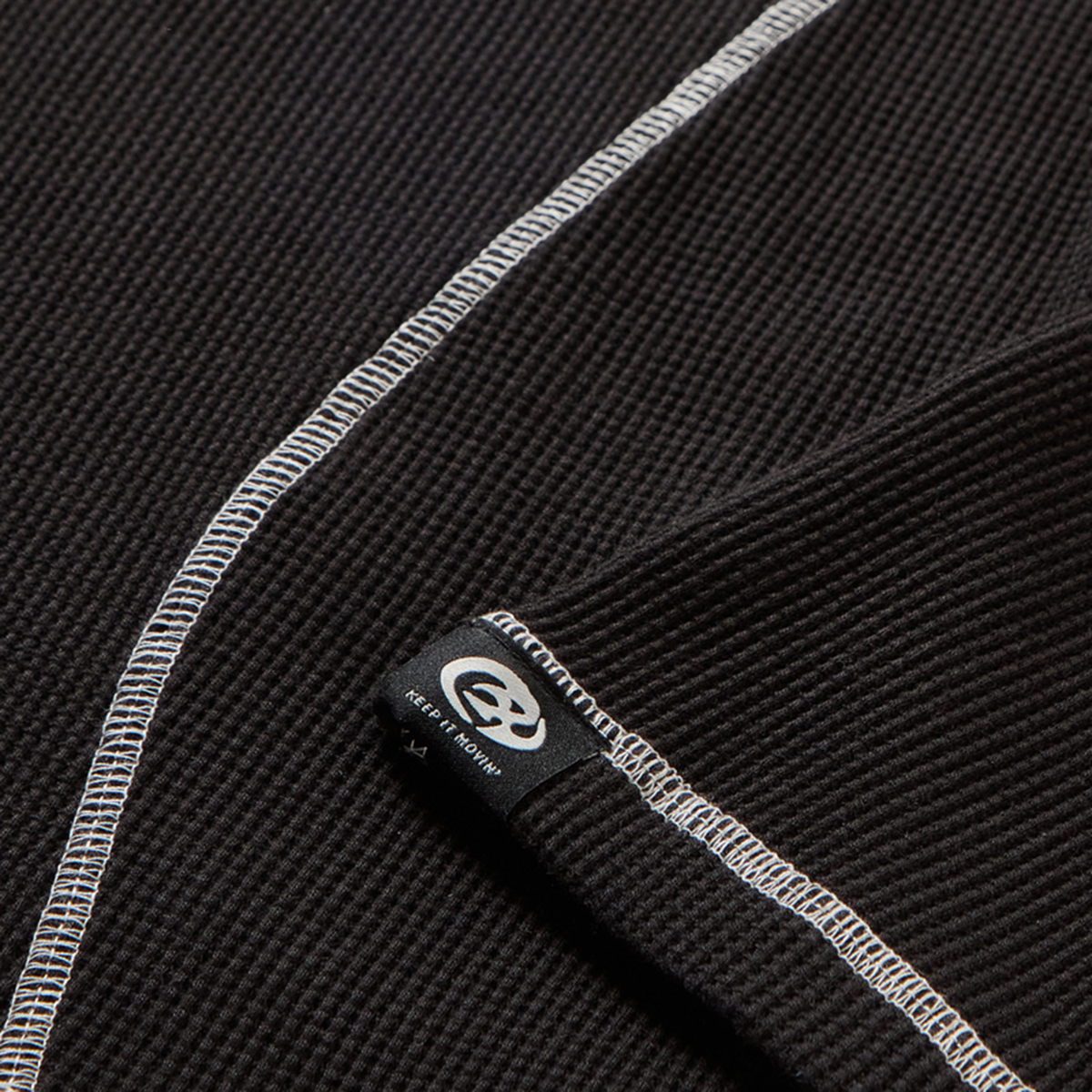 Chet Rock Stark Waffle Top: Black