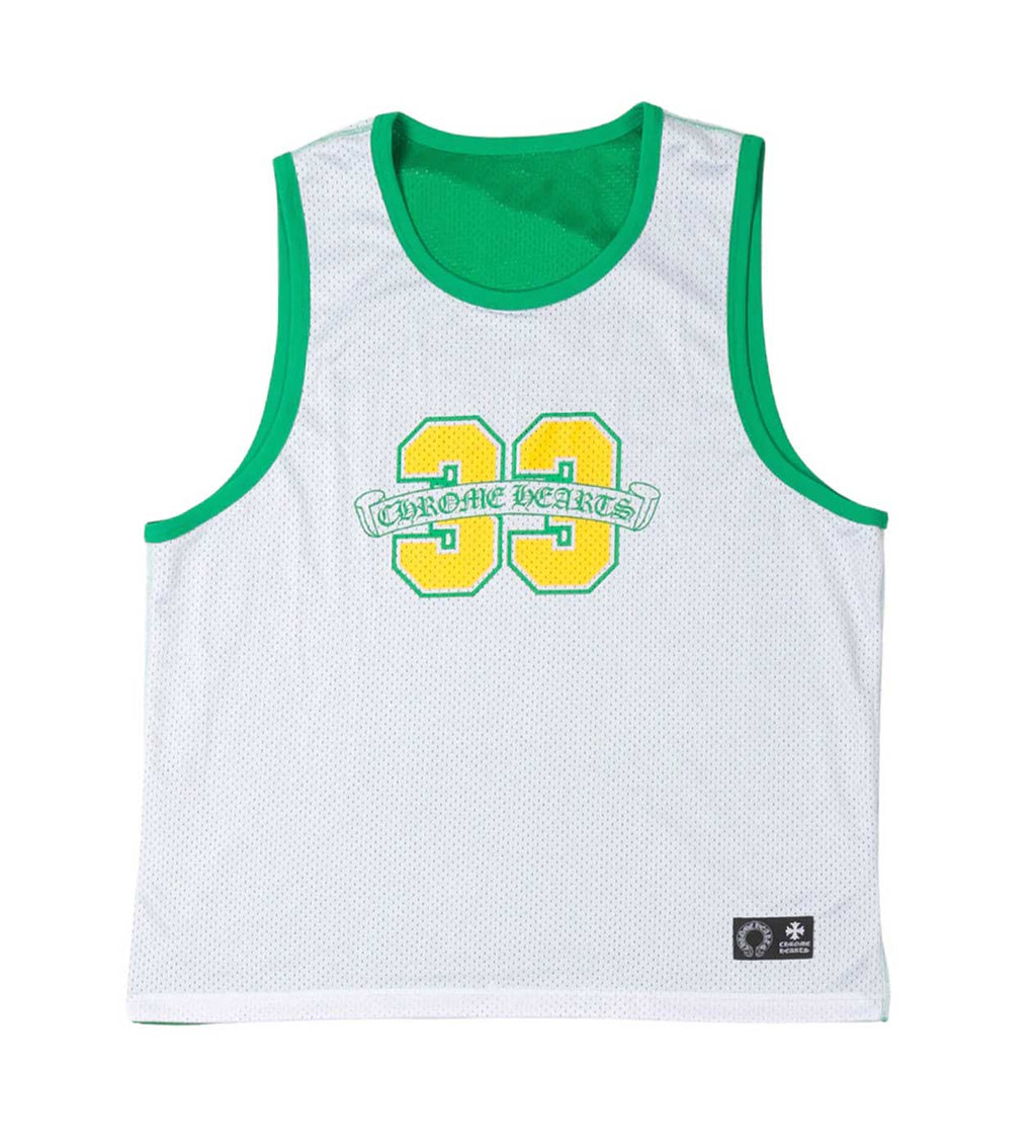 Chrome Hearts Green Reversible Mesh Basketball Jersey