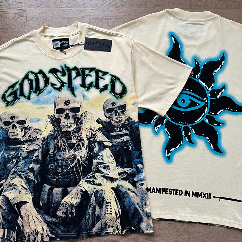 Godspeed T-Shirt Retro Fantasy Pattern