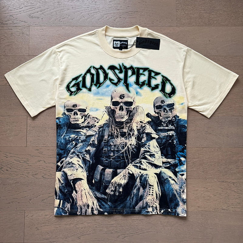 Godspeed T-Shirt Retro Fantasy Pattern
