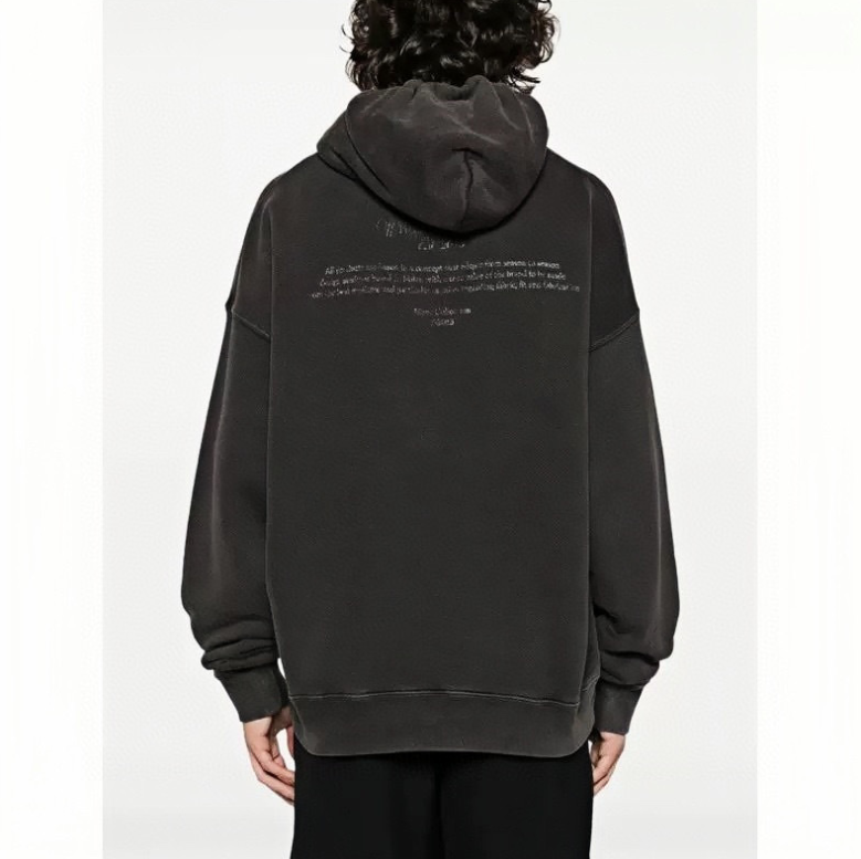 Back Graphic Hoodie – Oversized Fit