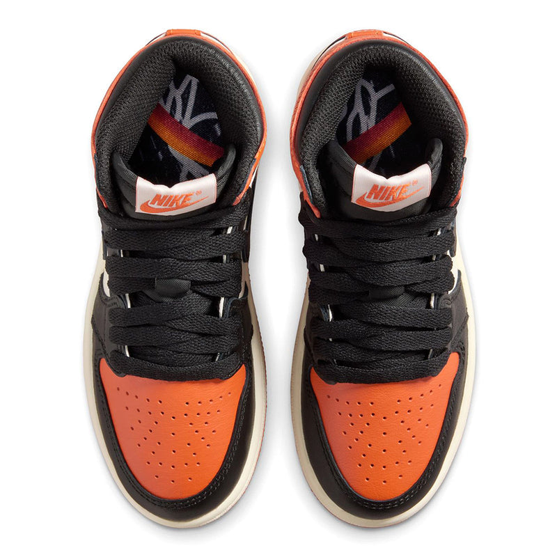 Little Kid's Jordan 1 Retro High OG Black/Black-Sail-Starfish (FD1412 008)