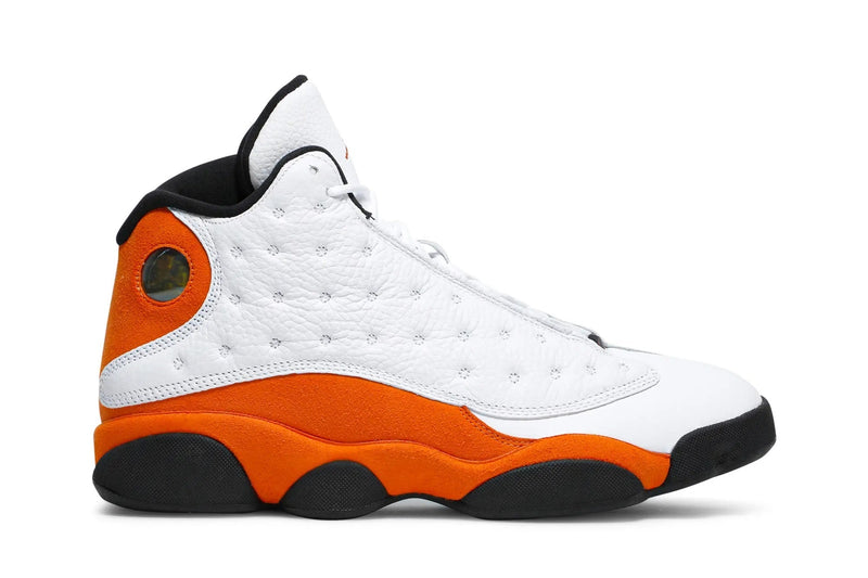 Air Jordan 13 Retro 'Starfish' – Vibrant Orange & Black AJ13 with Holographic Panther Eye & Paw Print Outsole