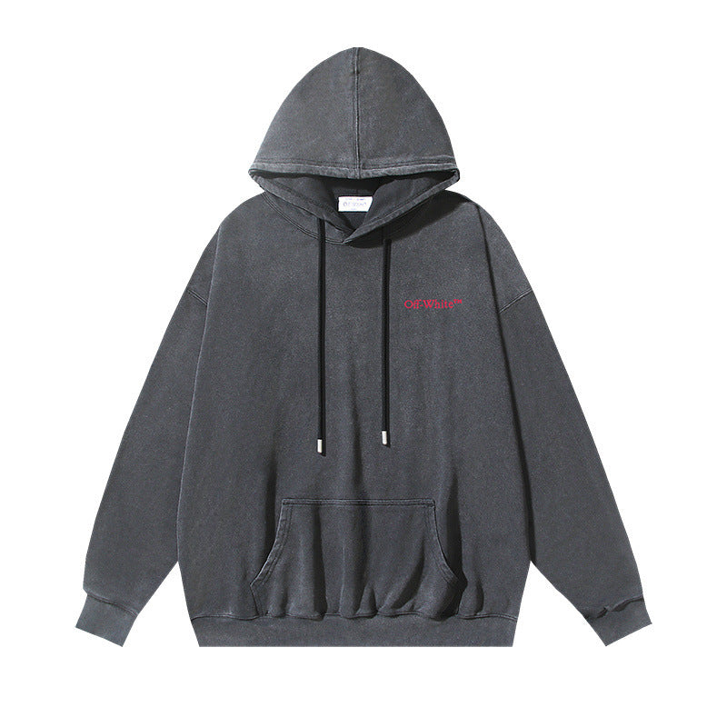 Off-White Washed Bacchus Graphic Hoodie Unisex